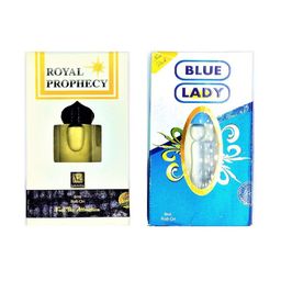 RAVIOUR LIFESTYLE Set Of 2 Blue Lady & Royal Prophecy Roll On Attar - 8ml Each-26