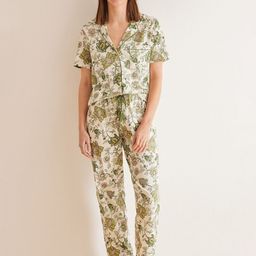 women'secret Floral Printed Pure Cotton Night Suit-image-26