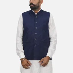 GARGIAN Master Cut Men Blue Polyester Jackets-picture-40