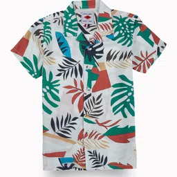 Gini and Jony Boys Comfort Opaque Printed Casual Shirt-13
