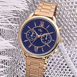 DressBerry Women Dial & Stainless Steel Bracelet Style Straps Analogue Watch HOBDB-276-RG-48