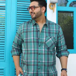 Instafab Plus Men Other Checks Checked Regular Shirt-image-63