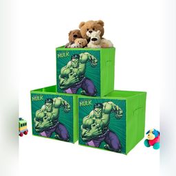 Aura Green & Grey 3 Pieces Marvel Hulk Square Multi-Utility Organisers-21
