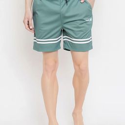 CHROME & CORAL Men Striped Technology Shorts-picture-55