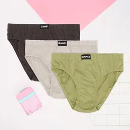 Pantaloons Junior Boys Pack Of 3 Pure Cotton Basic Briefs 8909230374511-29