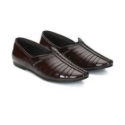 STEPHORN Men Brown Solid Synthetic Leather Formal Shoes-picture-10