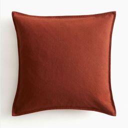 H&M Orange Linen-Blend Cushion Cover-image-1