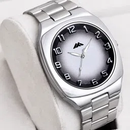ON TIME OCTUS Men Brass Embellished Dial & Stainless Steel Straps Analogue Watch MT-413-94