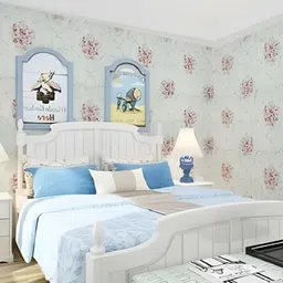 INDIAN ROYALS White & Pink Printed Self-Adhesive & Durable Wall Sticker-picture-34