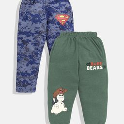 YK X Minute Mirth Boys Pack of 2 Printed Track Pants-image-41