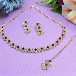 VATSALYA creation Women Blue Jewellery Set-image-39