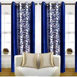 182 cm (6 ft) Polyester Semi Transparent Shower Curtain (Pack Of 4)-9