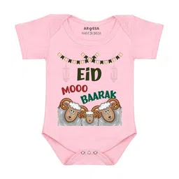 Arvesa Eid Mooo BaarakPrinted Romper-16