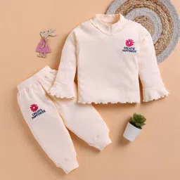 I LOVE MOM Girls Printed Clothing Set-picture-1