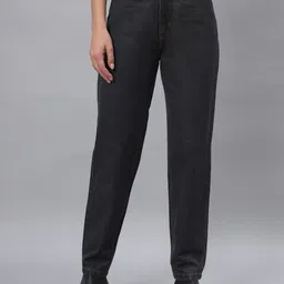 Mast & Harbour Women Boyfriend Fit High-Rise Low Distress Stretchable Jeans-picture-46