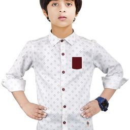 MADE IN THE SHADE Unisex Kids Polka Dot Printed Casual Shirt-image-97