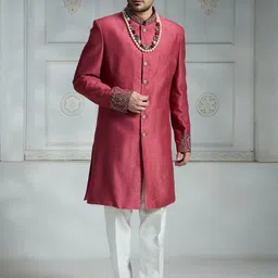 Rivaar By Rocky Star Embroidered Sherwani Set-picture-48