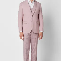 Men Single Breasted - 2 button Checkered Suit-picture-9