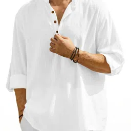 Fifth U Men White Kurta-28