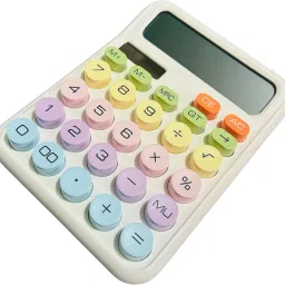 morel Pastel Multicolor Mechanical Pushbutton Calculator PrintingCalculator image 3