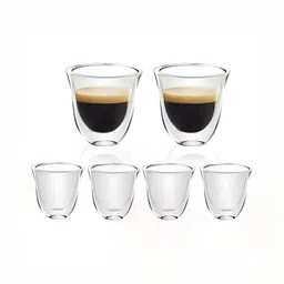 Baskety Transparent Solid Glass Glossy Cups Set of Cups and Mugs-12