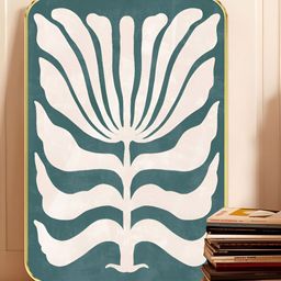 Livin'luxe Teal Green & White Floral and Botanical Wooden Wall Art-picture-10