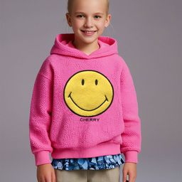 Cherry Crumble Kids Embroidered Hooded Sweatshirt-picture-29