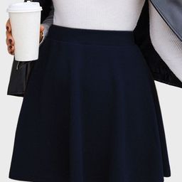 BUY NEW TREND Flared Mini Skater Skirt-image-99