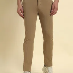 Cantabil Men Comfort Easy Wash Mid-Rise Slim Fit Trousers-image-96