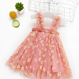 PYOS Floral Print Net Fit & Flare Mini Dress image 3