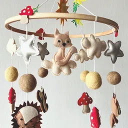 BABBLE WRAP Hand Stitch Nursery Musical Cot Swing Activity Toys and Games image 5