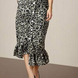 OOMPH! FACTOR Printed Flared Midi Skirt-image-84
