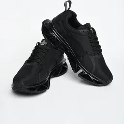 Snitch Men Black Solid Round Toe Lace-Ups Casual Shoes-picture-17