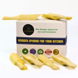 SMALL SPOONS FOR SPICE JARS Wooden Sugar Spoon, Table Spoon, Tea Spoon Set-50