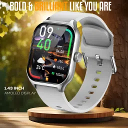 GameSir H9 2.01" Display Amoled, Bluetooth calling, Health tracking & Games with Earbuds Smartwatch image 2