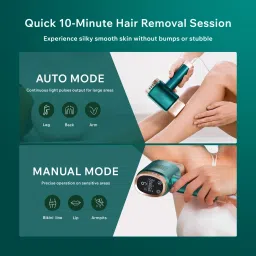 Yuva Pulse IPL Hair Removal Device with 3 in 1 Functions, at-Home Laser Hair Remover for Unisex, 3 Modes, 9 Levels image 5