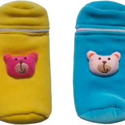 AARADHYA BABY FEEDING BOTTLE COVERS 150 ML, YELLOW SKYBLU-image-7