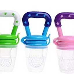 Silicone Baby fruit Feeder/Food Feeder/Silicone Food Nibbler Teether IN 3 PICS Feeder-23