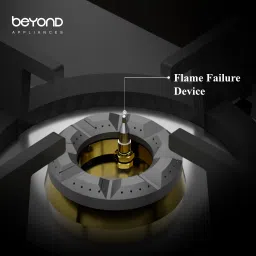 beyond by byondnxt Dorado Plus Smart Hobtop with Digital Timer FFD and Auto Ignition Stainless Steel, Glass Automatic Hob image 3