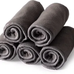 Bamboo 5 Layer Charcoal Wetfree Reusabl Cotton Inserts (Set of 5)-image-61