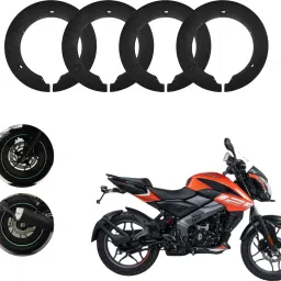 sunriders Bike Wheel Cover 17 Inch For Bajaj NS 125 Black Half Pack of 4 Pc Wheel Cover For NA NA-picture-28