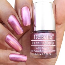 Gel Nail Polish Metallic Pink 8ml - Chrome Glaze-image-3