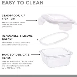 oliveware Executive Lunchbox | Set of 3 containers | BPA Free Lid | 320ml each 3 Containers Lunch Box image 5