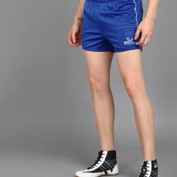 Striped Men Blue Sports Shorts-image-20