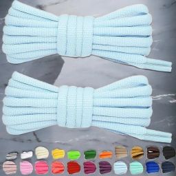 Royal Bird 4 SKY BLUE OVAL SHOE LACE Shoe Lace-image-136