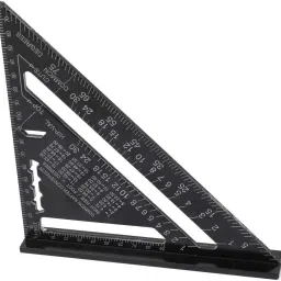 Double Side 90 Degree Right Angle Triangle Scale Ruler with Metric Tri-Square-picture-15