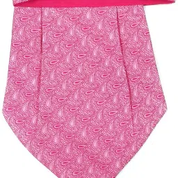 GOOD ONE STORE Micro Cravat set with pocket square for Men's (Magenta 103) Cravat-image-40