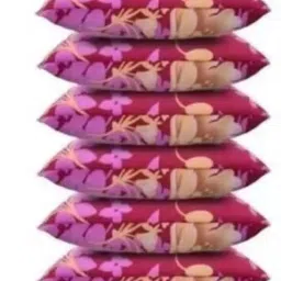 Polyester Fibre Floral Sleeping Pillow Pack of 6-17