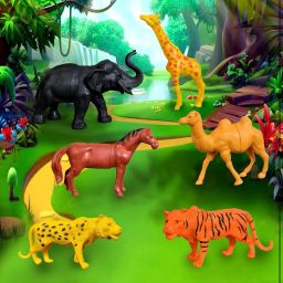 Big Size Animal Toys for Kids Boys & Girls Set of 6PCs Farm Animals Set For Kids Rattle-28
