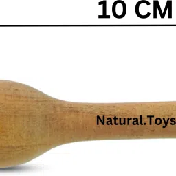 natural.toys Wooden Teether Dumbler Chusni Sacker Soother Rattle Nibbler for Baby 1-PC Teether image 2